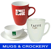 Click here to see the full range of crockery, china and earthenware cups and mugs from the Logoworks